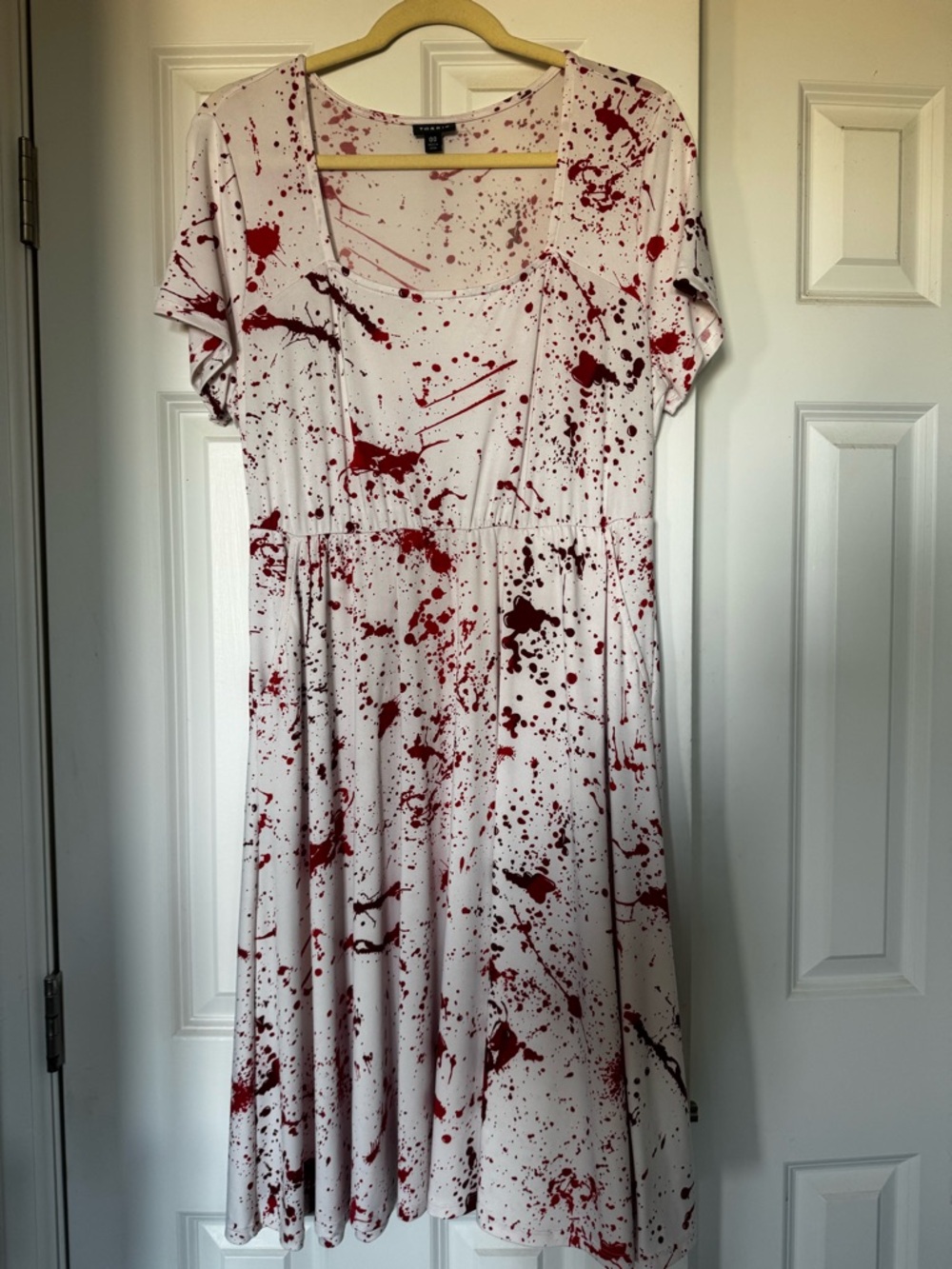 TORRID Midi Dress with Red Splatter Print
